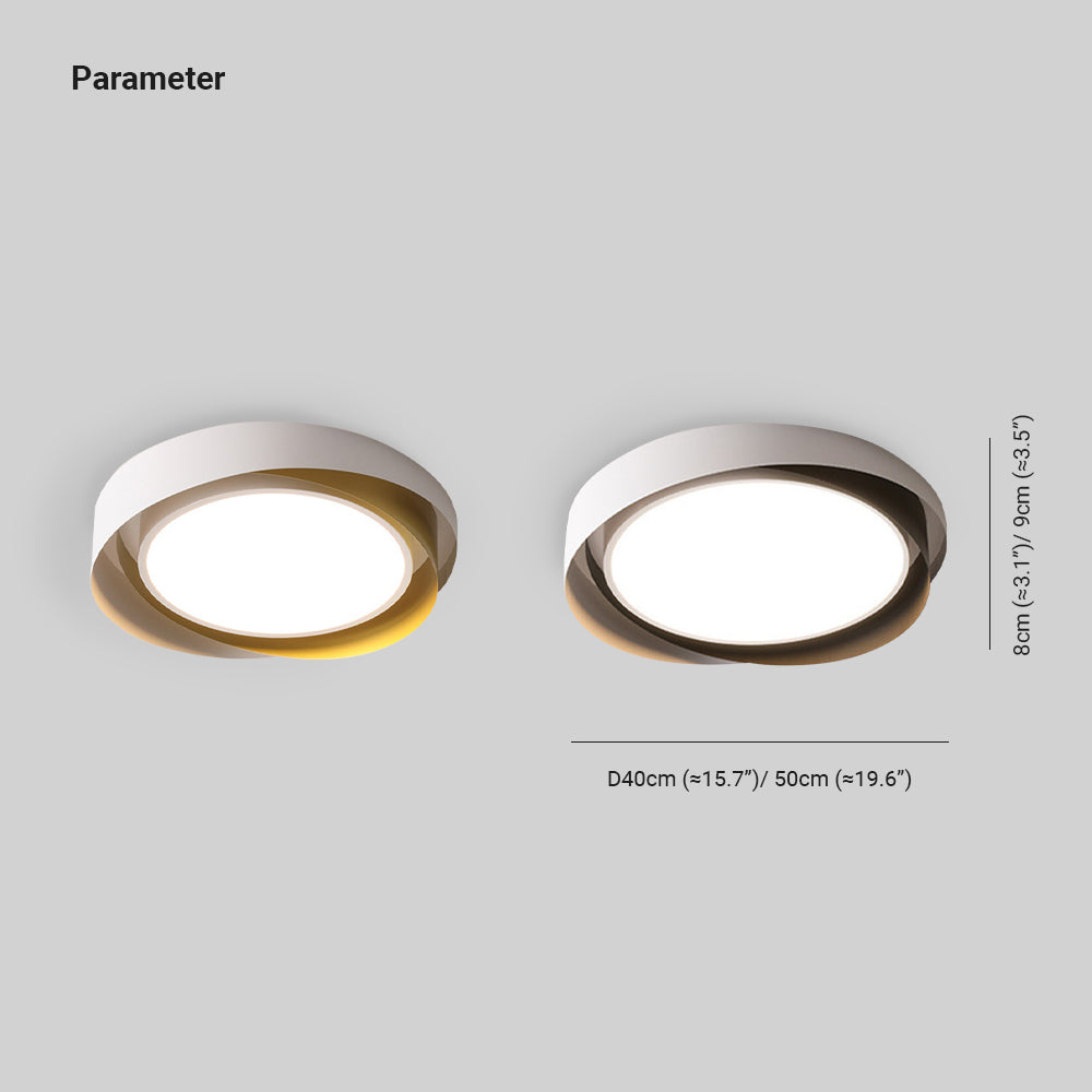 Arisha LED Deckenleuchte Modern Wohnzimmer, Gold Schwarz, Metall Acryl