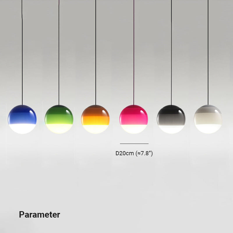 Valentina Bunte Pendelleuchte Glas Kugel Schlafzimmer/Wohnzimmer