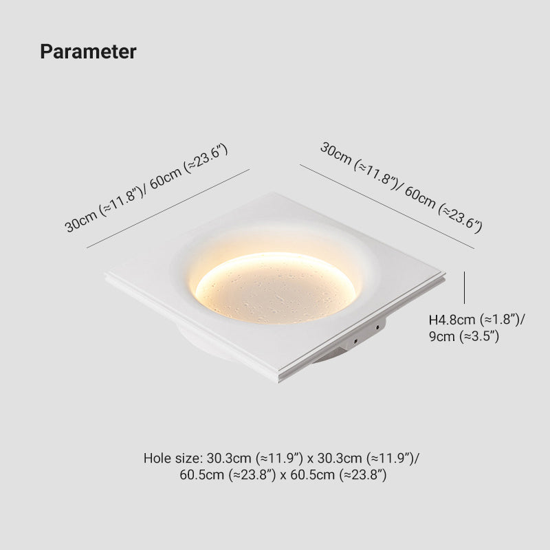 Aria Mond Wandmalerei Lampe Fernbedienung Dimmbar, 2 Stil