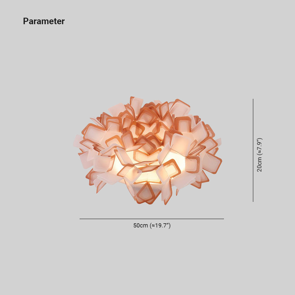 Aria Deckenleuchte, 7 Farben, Blume Schlafzimmer Modern
