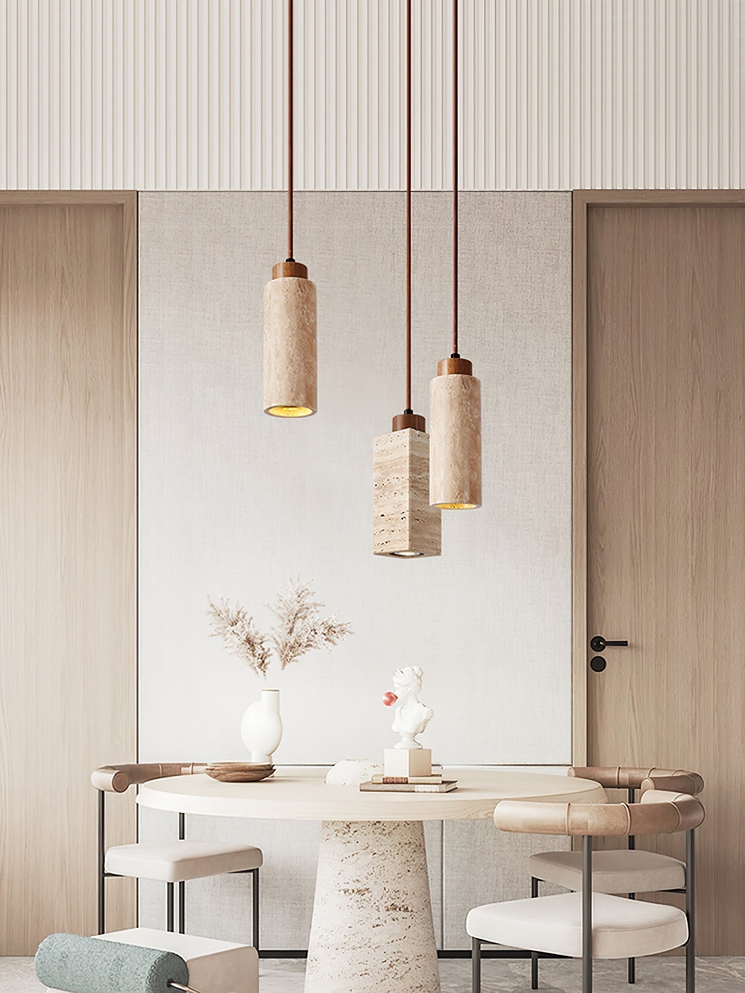 Avloris Travertin-Pendelleuchte-Letslighting
