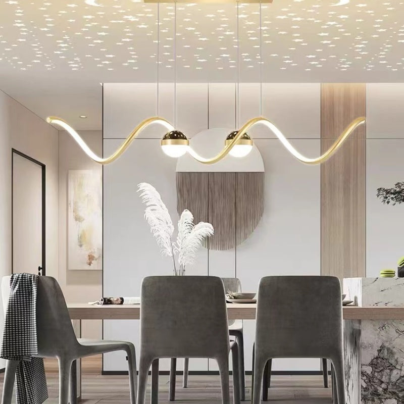 Arisha Moderne LED Pendelleuchte Stern-Design Esszimmer Metall/Acryl