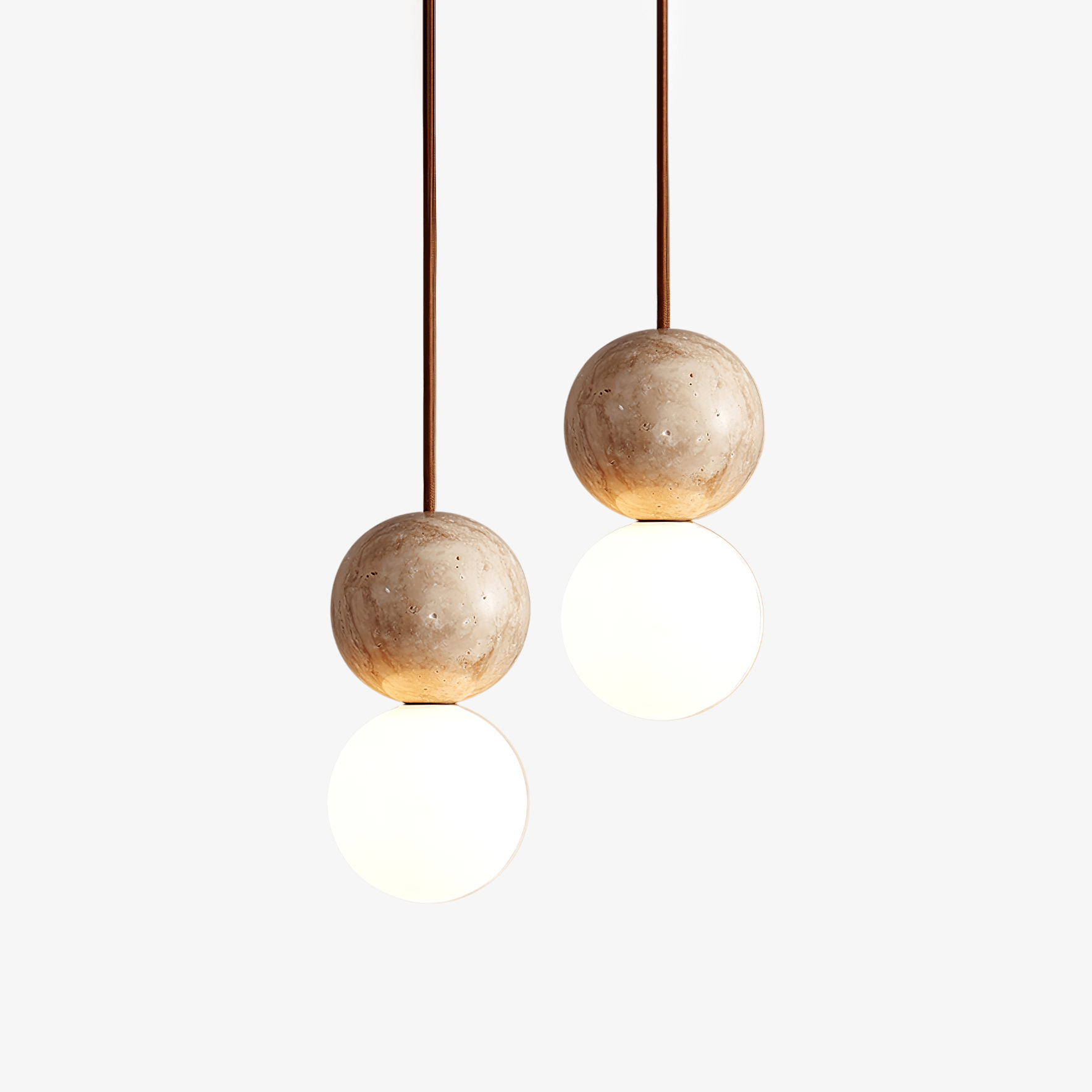Luna Travertine Pendant Light - Neutralighting