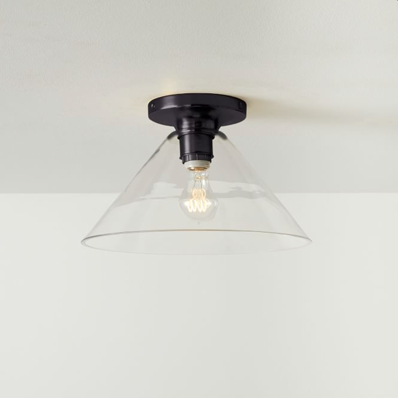 Conica Cone Flush Mount – Glas-Deckenleuchte für moderne Räume