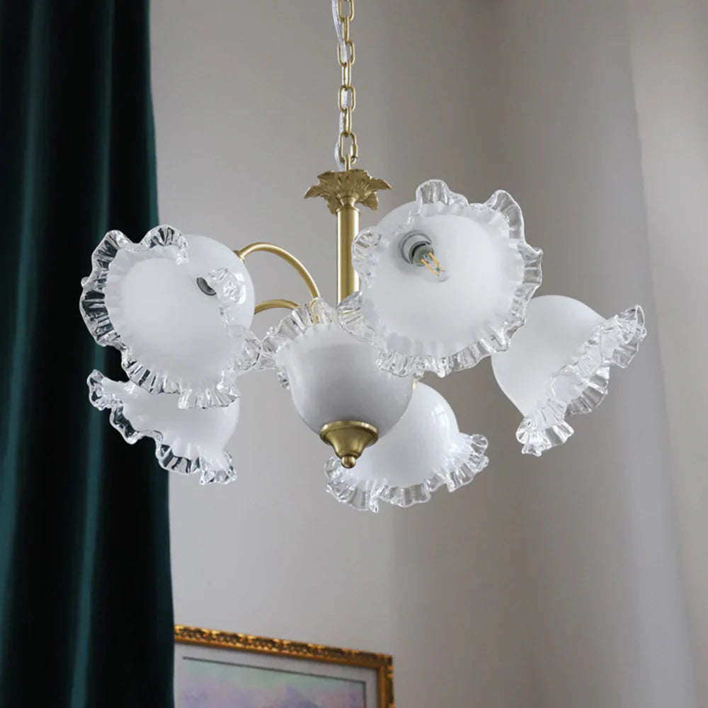 Arisha Retro LED Kronleuchter Metall/Glas Wohnzimmer/Schlafzimmer-Letslighting