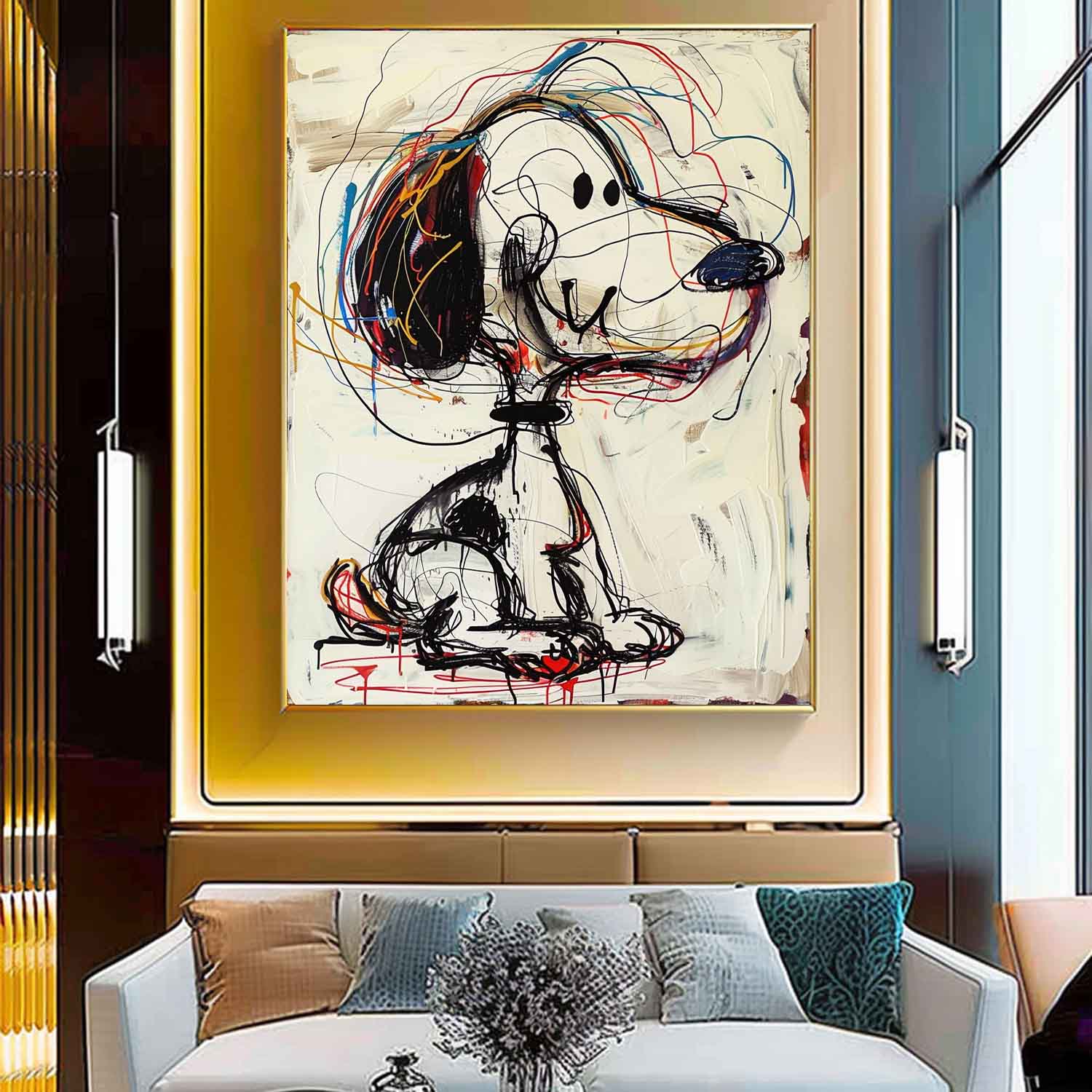 Pix Abstrakte Graffiti Wandkunst-Letslighting