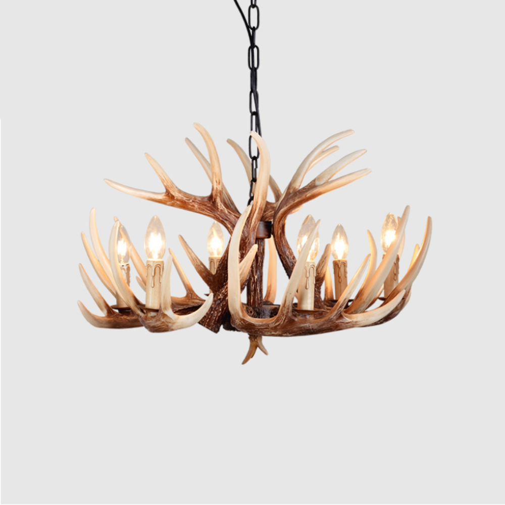 Silva LED Kronleuchter Holz Schlafzimmer/Esszimmer/Wohnzimmer