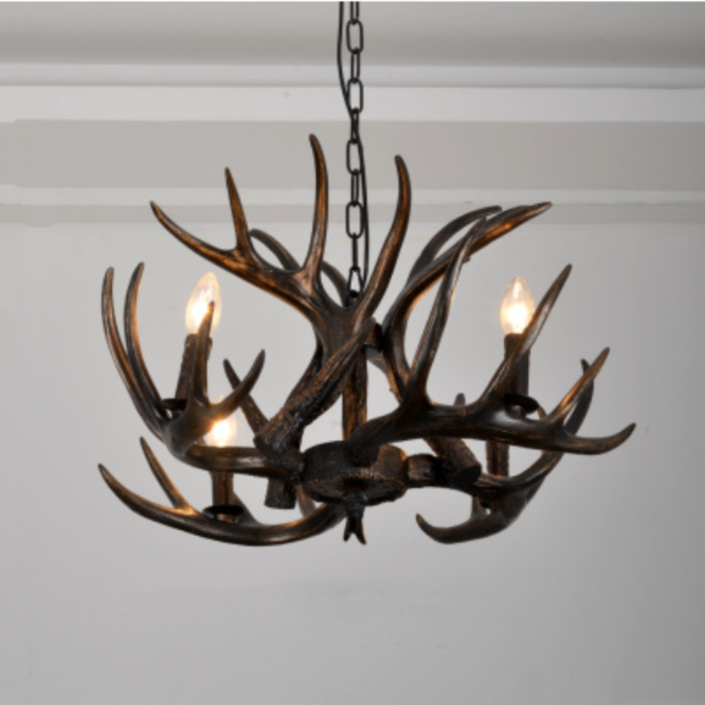 Silva LED Kronleuchter Holz Schlafzimmer/Esszimmer/Wohnzimmer