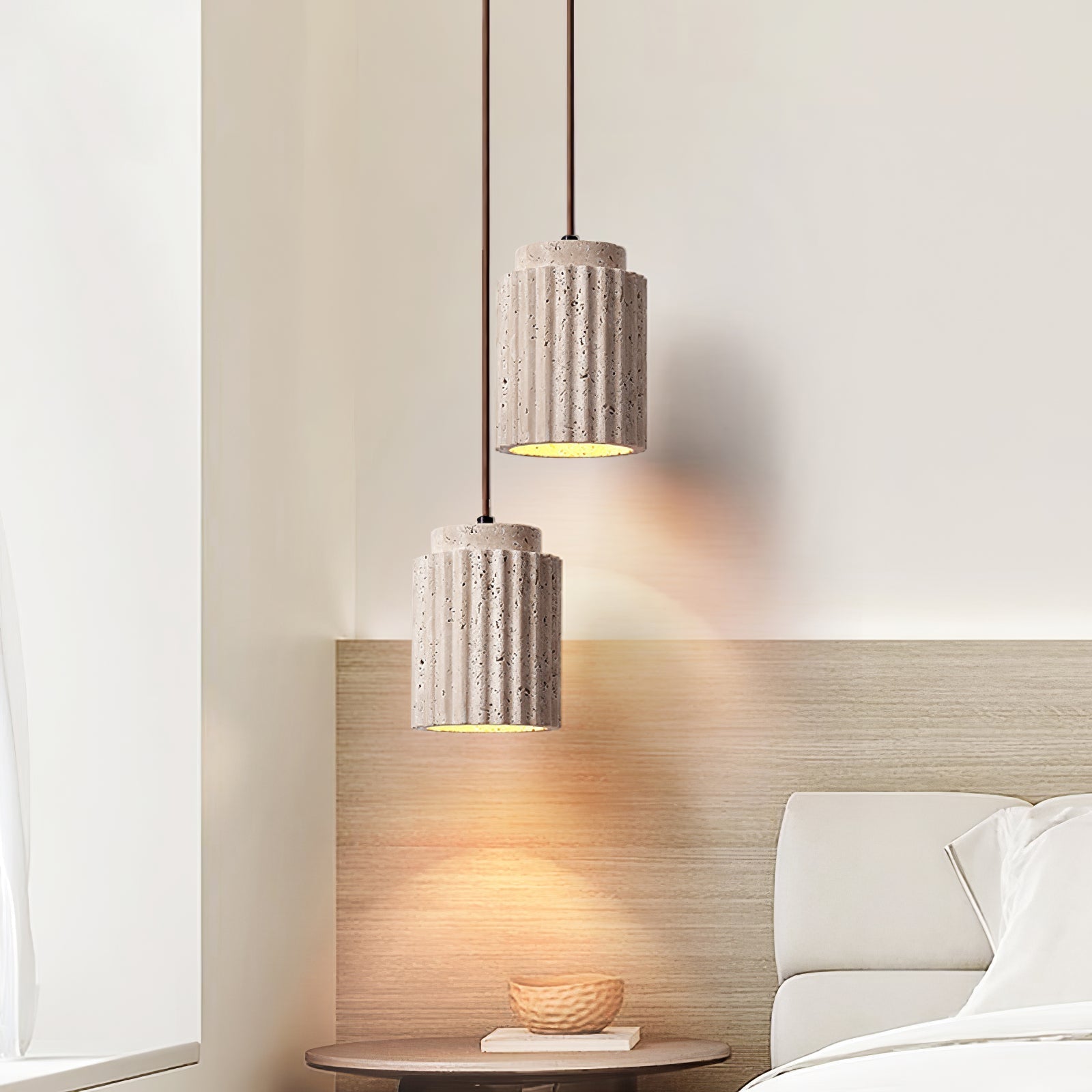 Mysolel Travertine Pendant Light - Neutralighting