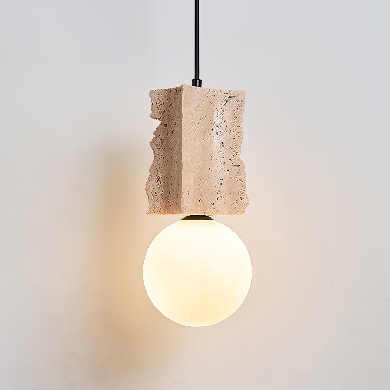 Travertine Raw Edge Pendant Light - Neutralighting