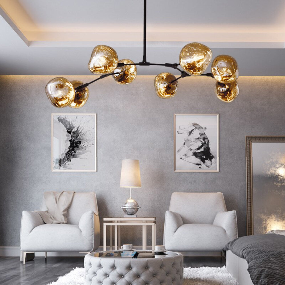Arisha Modern Kugel LED Pendelleuchte Rosegold/Gold/Chrom Wohn/Schlafzimmer Metall&Acryl