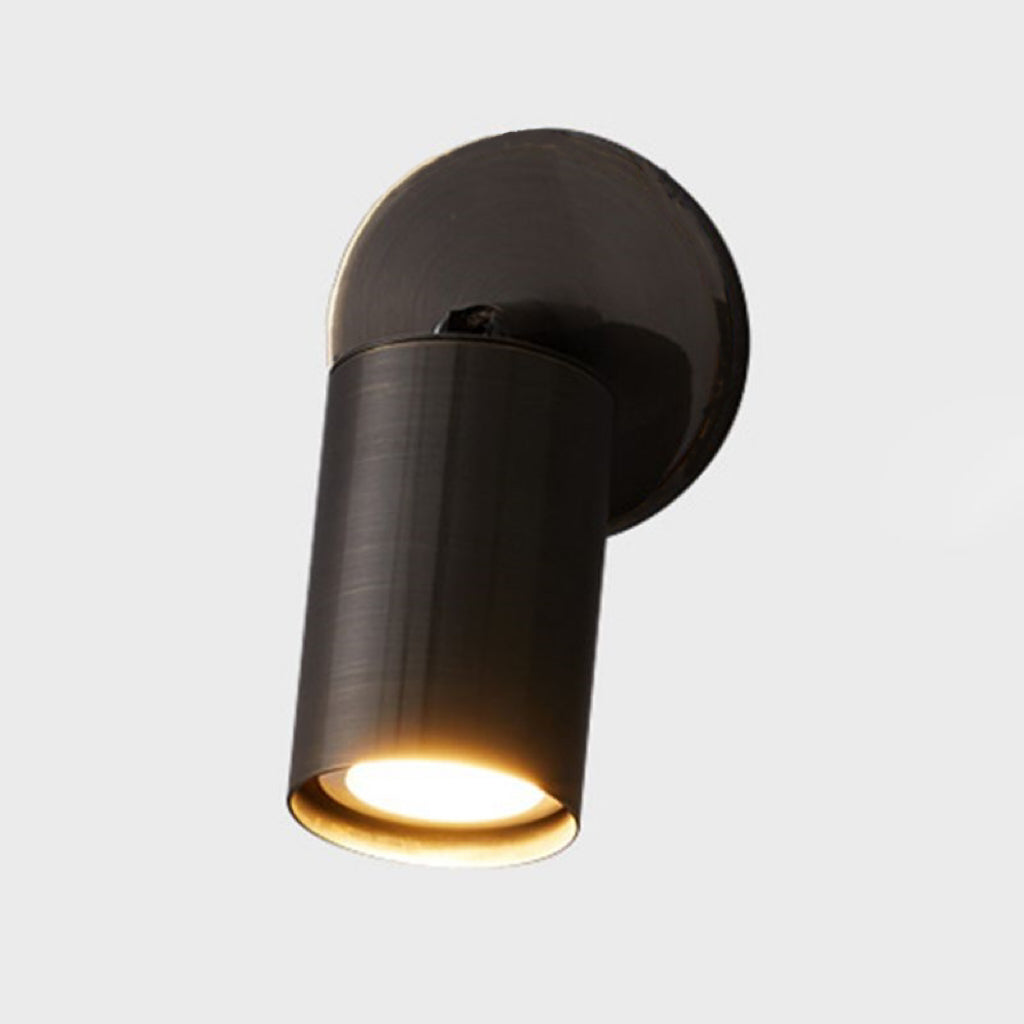 Griv Moderne zylindrische, drehbare Spot-Wandleuchte aus Messing