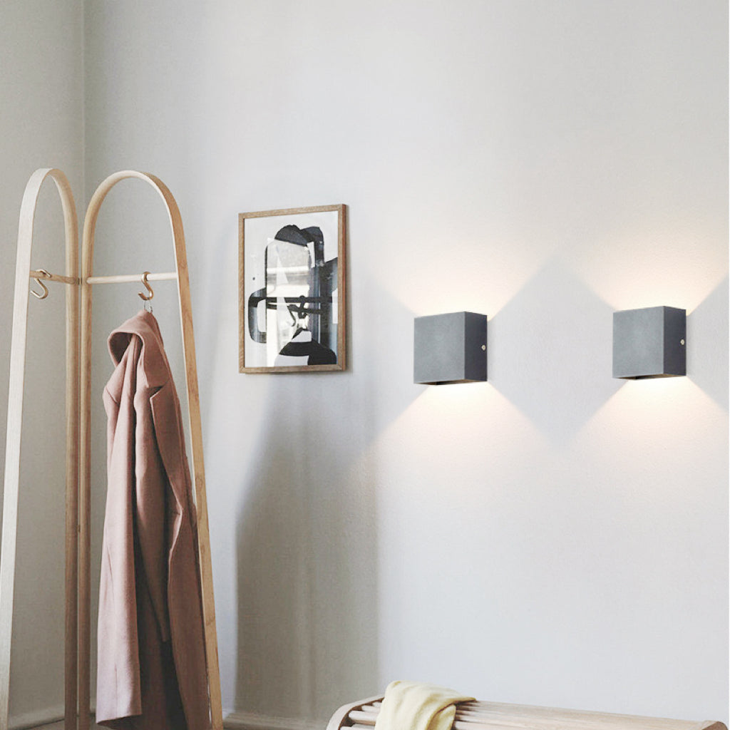 Ray Modern LED Außenwandleuchte Weiß Metall Garten/Flur