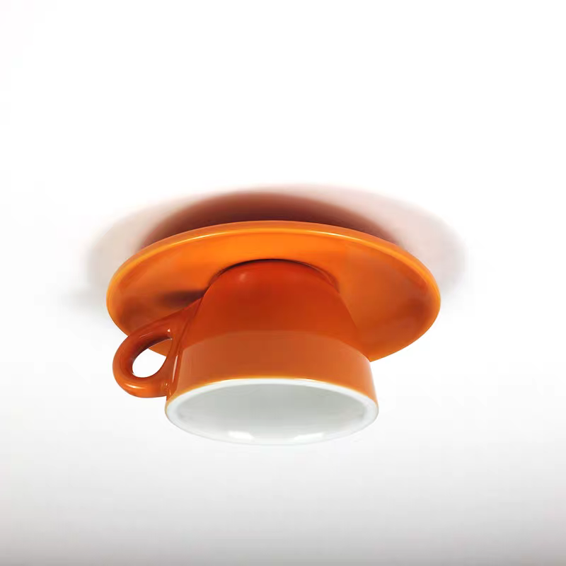 Valentina Modern Deckenleuchte, Blau/Rosa/Gelb, Kaffeetassen, Keramik, Schlafzimmer