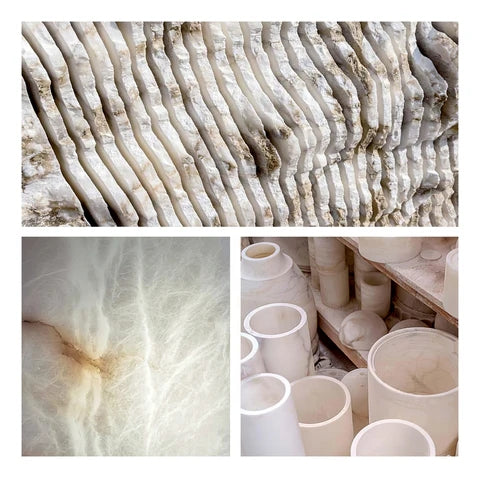 Seraphina Vintage Alabaster Chandelier - Neutralighting