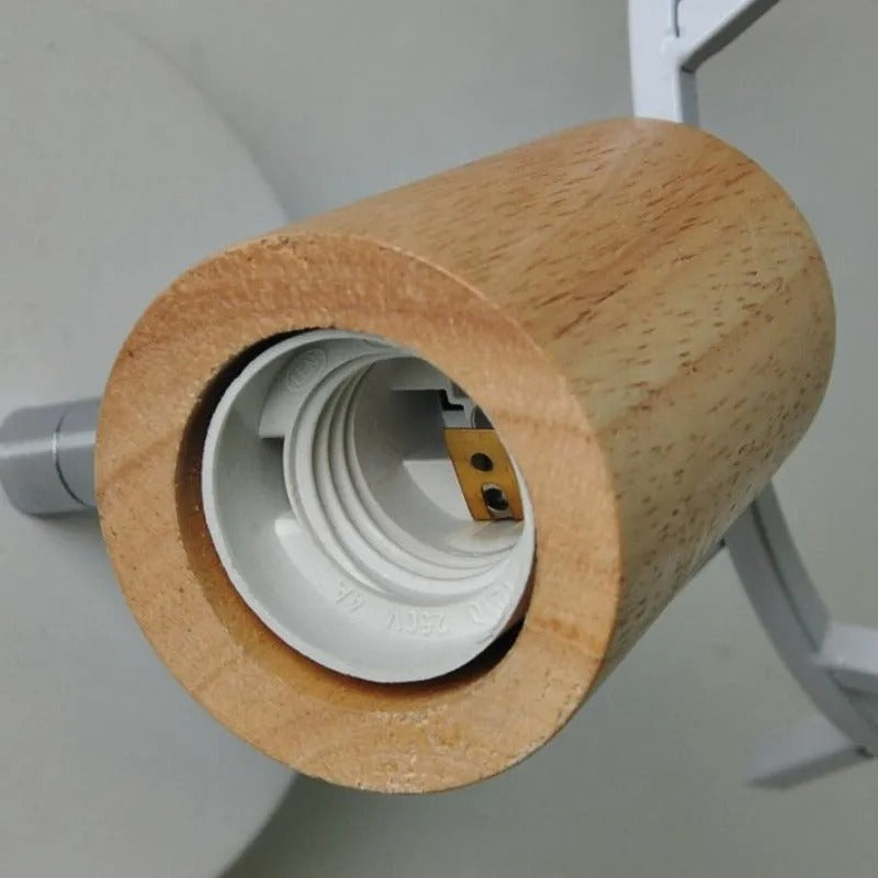 Muto Modern Antler LED Wandleuchte Schwarz Weiß Schlafzimmer/Badezimmer Metall Holz Glas
