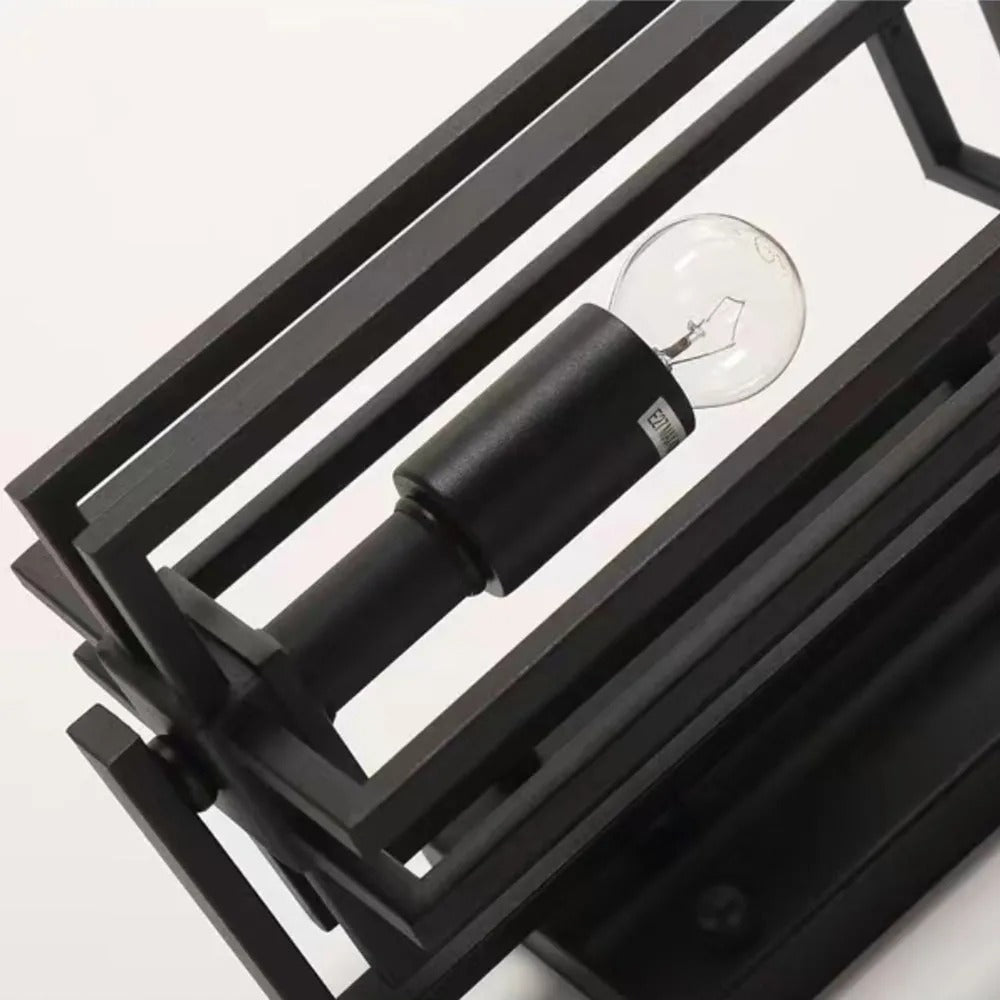 Ray Modern Rechteckig LED Wandleuchte Außen Zäunen/Toren/TerrassenSchwarz Metall 57CM Lang