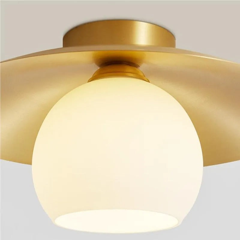 Arisha Modern LED Deckenleuchte Metall Glas Flur Wohnzimmer Küche