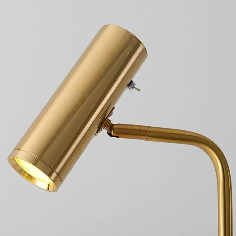 Arisha Modern/Minimalistisch Stehleuchte Vertikal, Schwarz/Weiß/Gold, Schlafzimmer, Metall