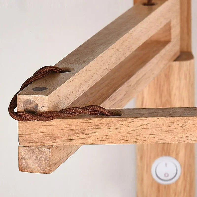 Muto Minimalistisch LED Verstellbare Wandleuchte Innen2 Farben Schlaf/Wohnzimmer Holz/Metall