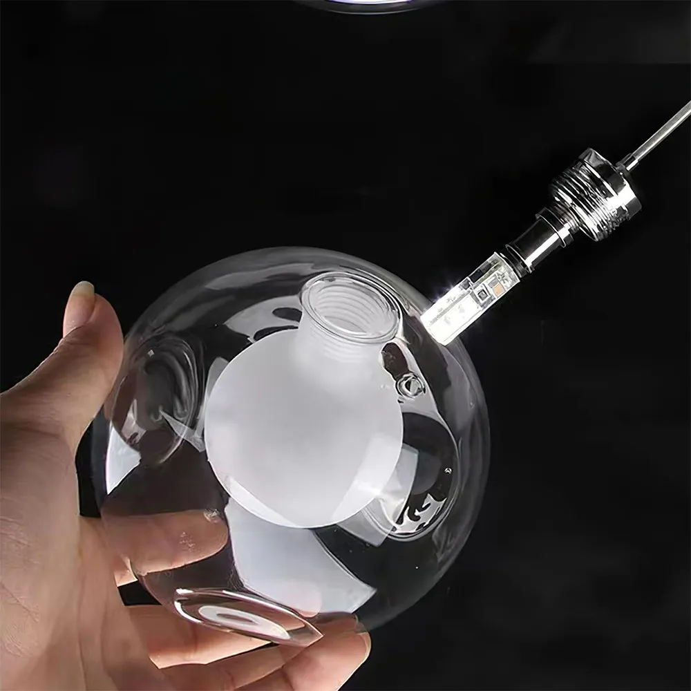Arisha Mehrfachköpfe Globus Cluster Kronleuchter Glas Wohnzimmer Esszimmer