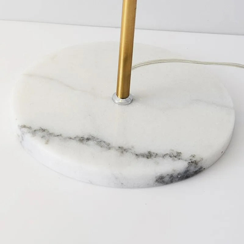 Arisha Modern/Minimalistisch Stehleuchte Vertikal, Schwarz/Weiß/Gold, Schlafzimmer, Metall
