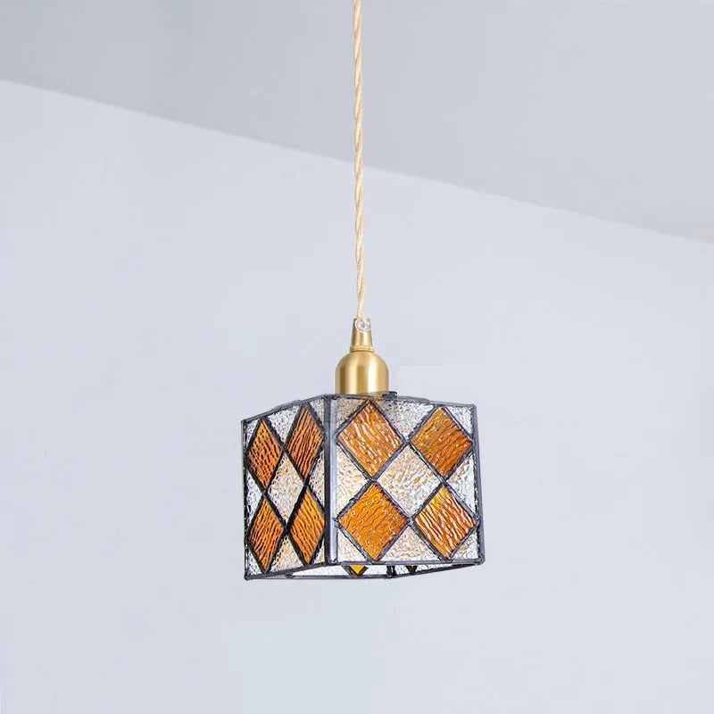 Valentina Retro LED Metall Glas Pendelleuchte Schlafzimmer Esszimmer