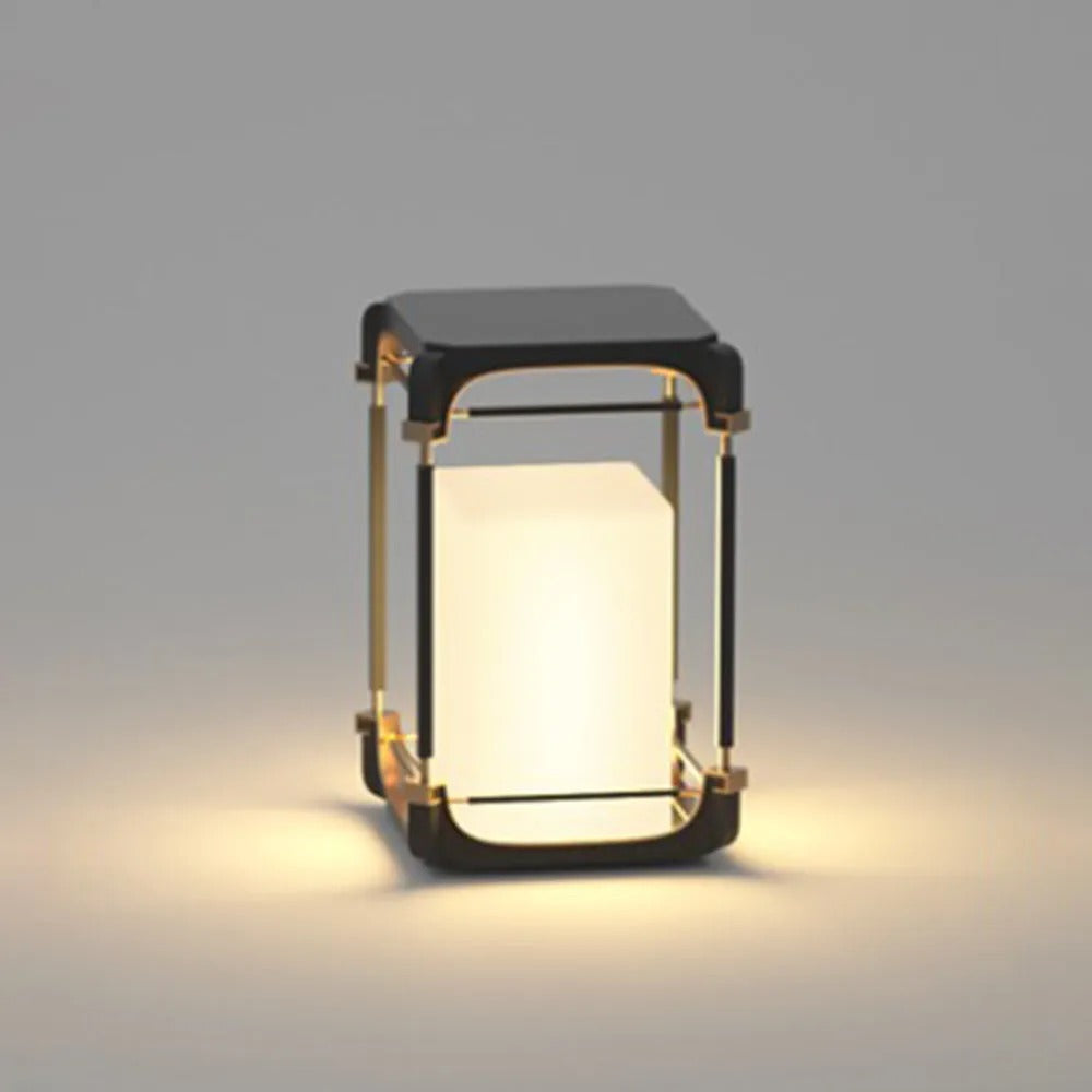 Ray Modern LED Rechteck Stehend Außenleuchte Solar Schwarz Garten/Terrasse Metall&Acryl