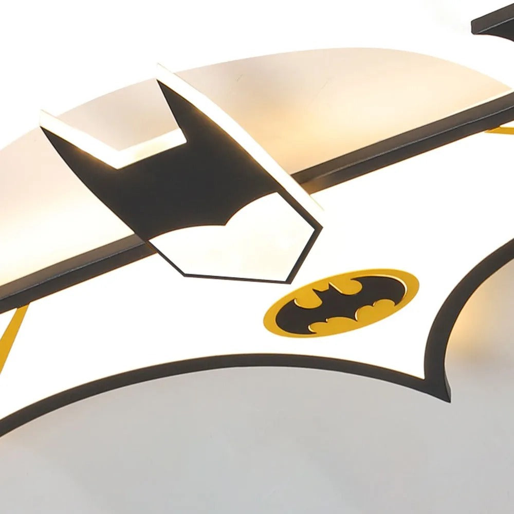 Aria LED Kindliche Fledermaus Acryl Deckenleuchte, Schwarz/Blau, Wohnzimmer