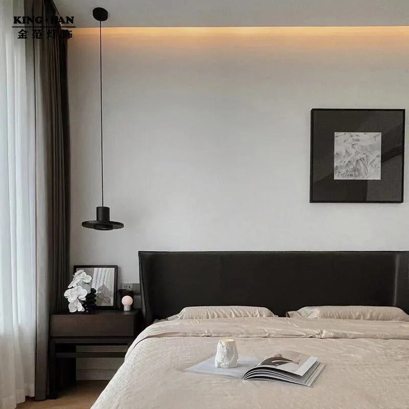 Arisha Modern LED Pendelleuchte Schwarz Wohn/Schlaf/Esszimmer Stein-Letslighting