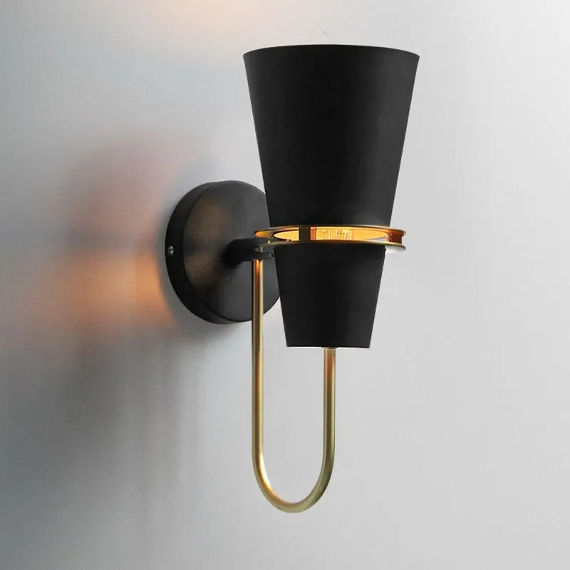 Valentina Modern Cone LED Wandleuchte Schwarz/Weiß/Blau Esstisch/Bade/Schlafzimmer Metal