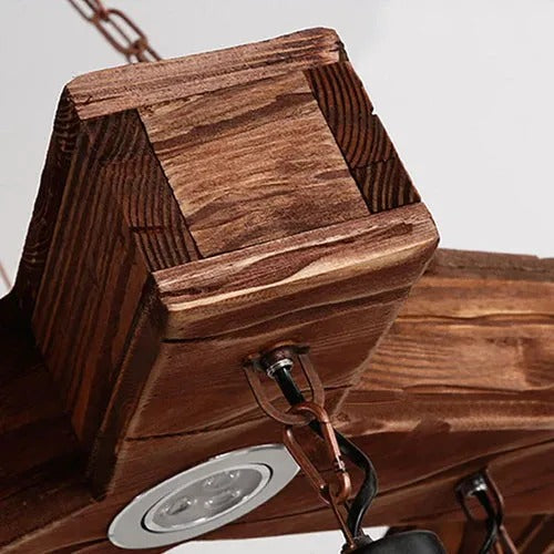 Epoch Designer LED Pendelleuchte Schwarz Wohn/Arbeitszimmer Holz