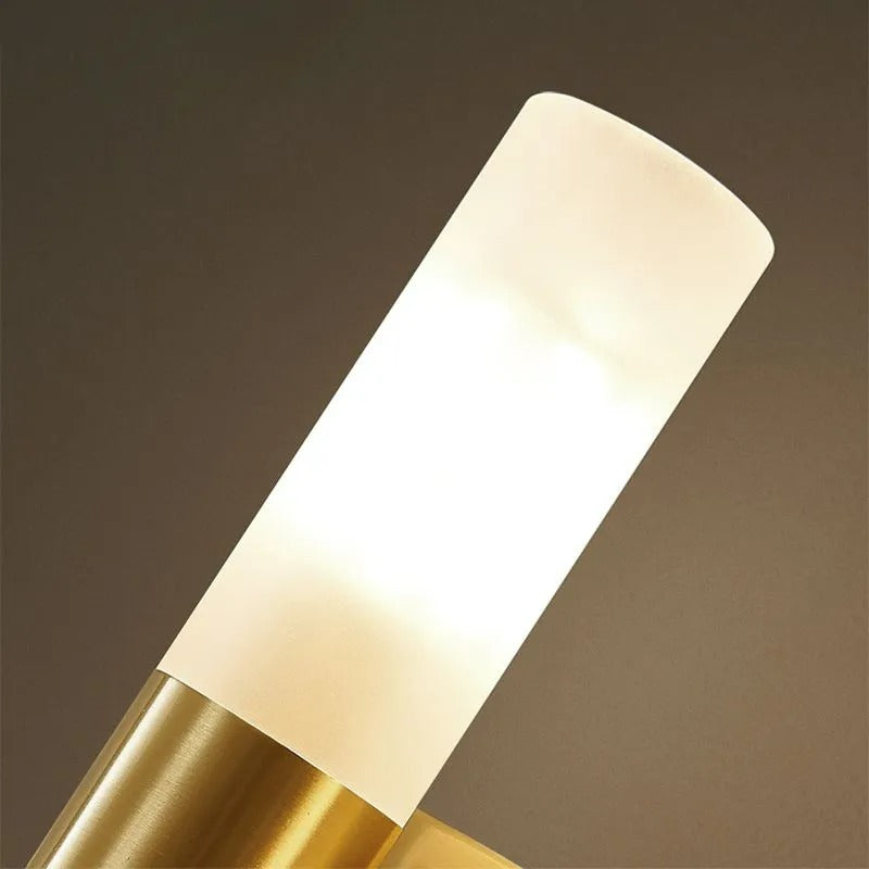 Arisha Modern LED Wandleuchte Gold Wohn/Schlafzimmer Metall Acryl