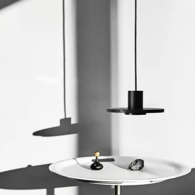 Arisha Modern LED Pendelleuchte Schwarz Wohn/Schlaf/Esszimmer Stein-Letslighting