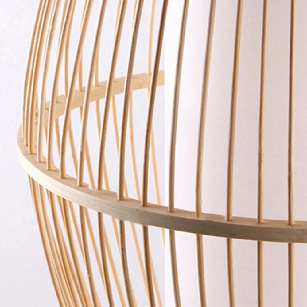 Muto Rustikale LED Wandleuchte Rattan/Acryl 4 Stile Schlafzimmer