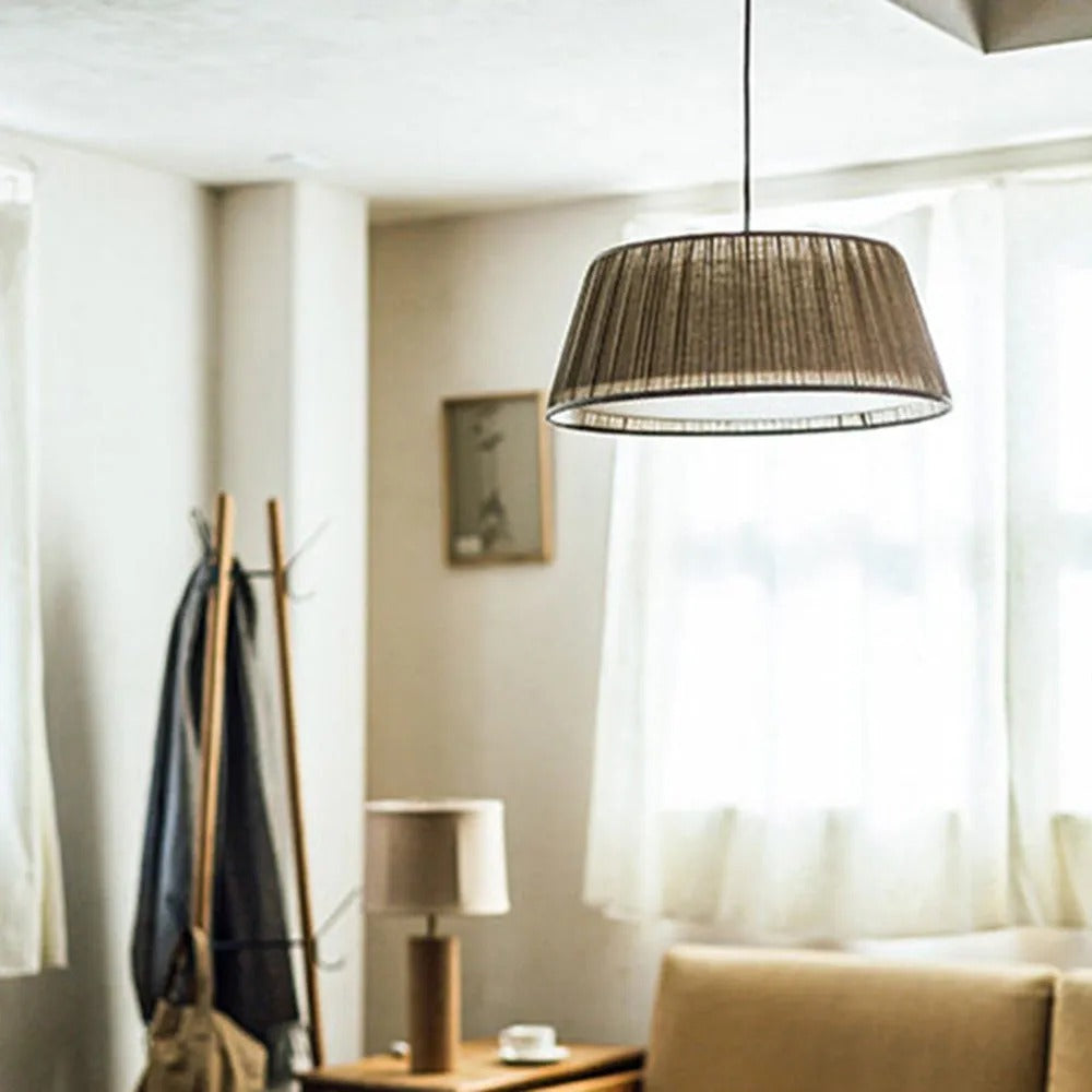 Ritta Modern LED Pendelleuchte Innen Esstisch/Schlaf/wohnzimmer Metall&Stoff S/M/L