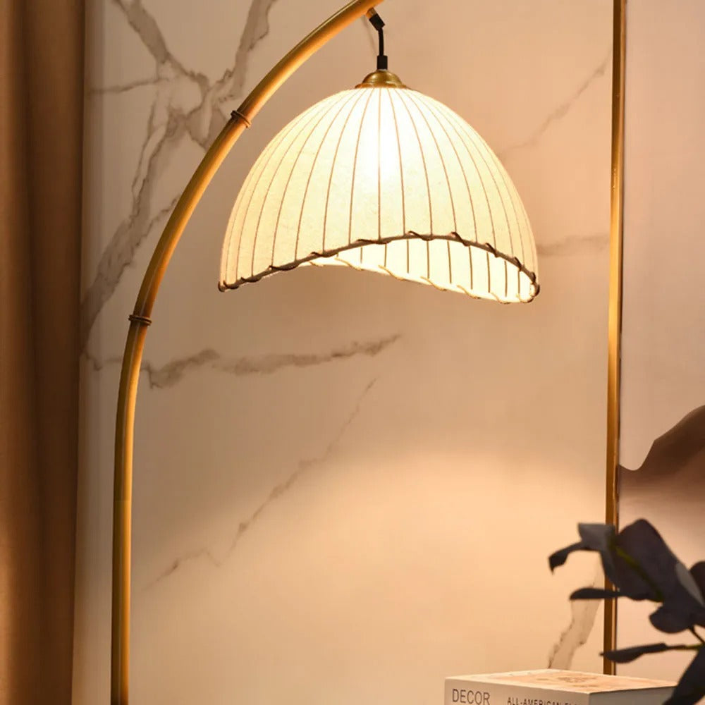 Muto Vintage LED Stehlampe Ess/Wohn/Schlafzimmer Metall/Stoff