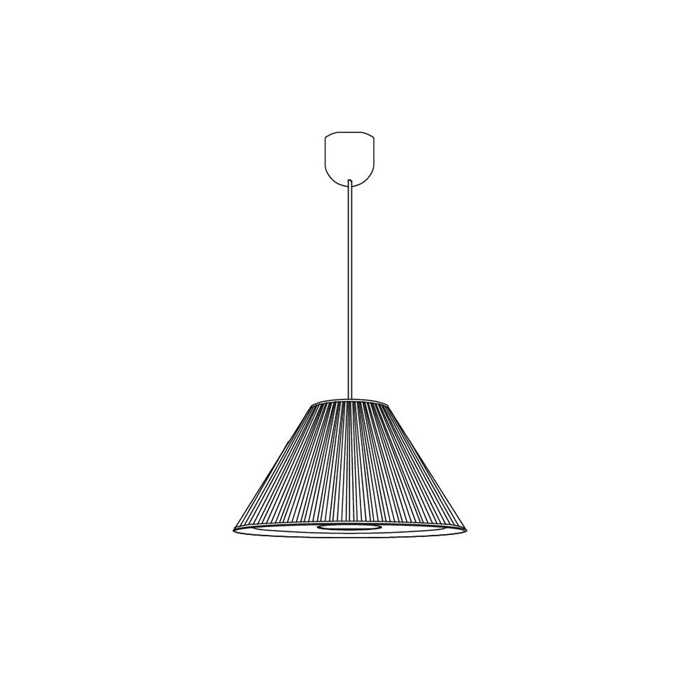 Ritta Modern LED Pendelleuchte Innen Esstisch/Schlaf/wohnzimmer Metall&Stoff S/M/L