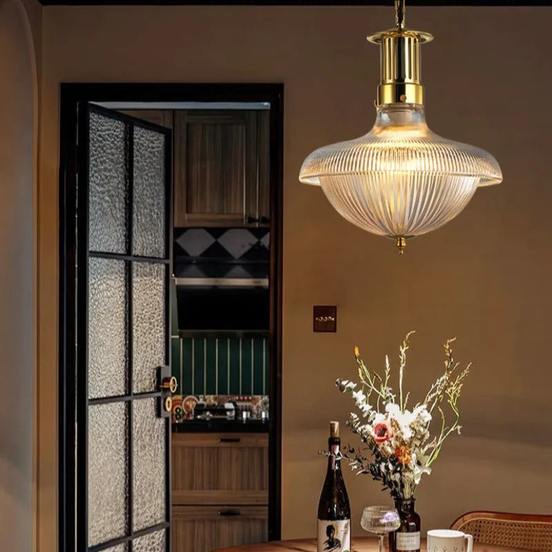Silva Vintage Industrial LED Pendelleuchte Glas Schlafzimmer Küche