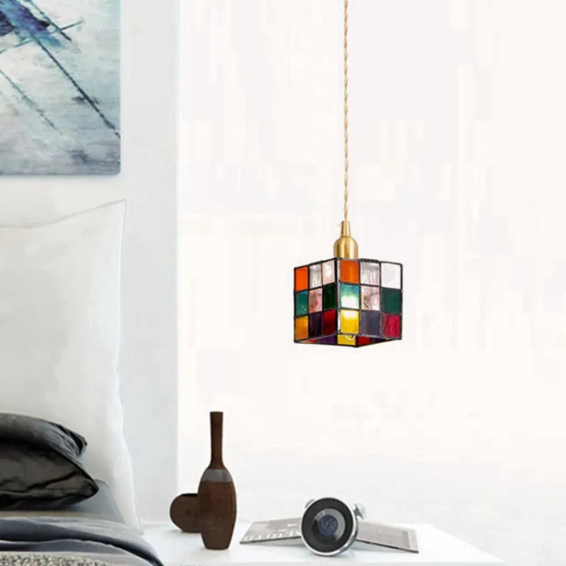 Valentina Retro LED Metall Glas Pendelleuchte Schlafzimmer Esszimmer