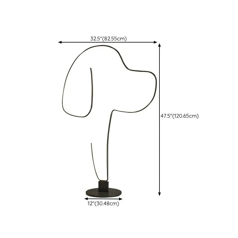 Arisha Modern LED Stehleuchte Katze/Hund Ess/Wohnzimmer Metall-Acryl