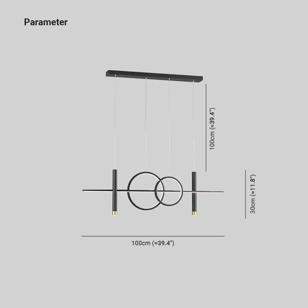 Arisha Moderne Lineare Pendelleuchte für Restaurant, Esszimmer