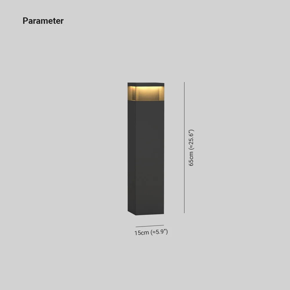 Ray Modern LED Rechteckig Solar Außenleuchte Schwarz Garten/Terrasse Metall