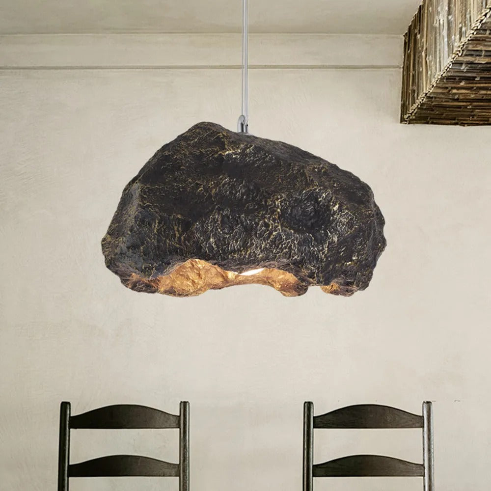 Avi Modern LED Pendelleuchte Holz/Schwarz Bed/Wohnzimmer/Esstisch