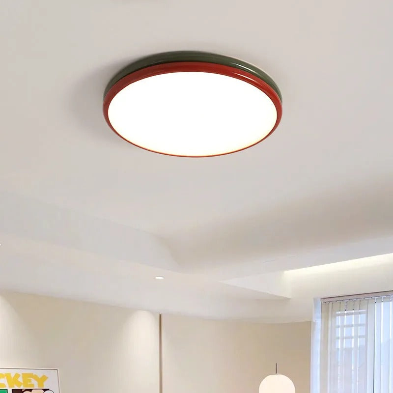 Arisha Modern LED Deckenleuchte Rot Metall Schlaf Ess Wohnzimmer-Letslighting