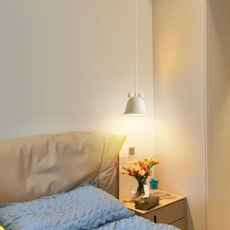 Arisha Pendelleuchte Weiß, Glockenförmig Schlafzimmer Wohnzimmer