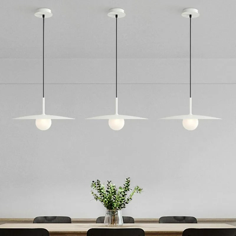Arisha Modern LED Pendelleuchte Schwarz/Weiß/Grau Ess/Wohn/Schlafzimmer Metall&Glas
