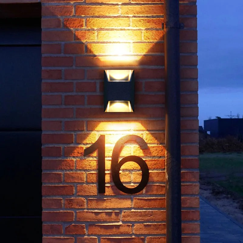 Ray Minimalistische LED Außenwandleuchte Metall Garten Flur Terrasse