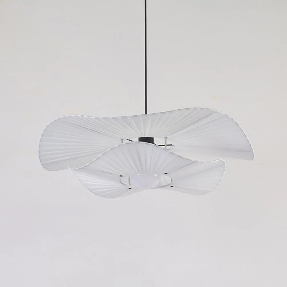 Ritta Moderne LED Pendelleuchte Esszimmer/Schlafzimmer Weiß Stoff