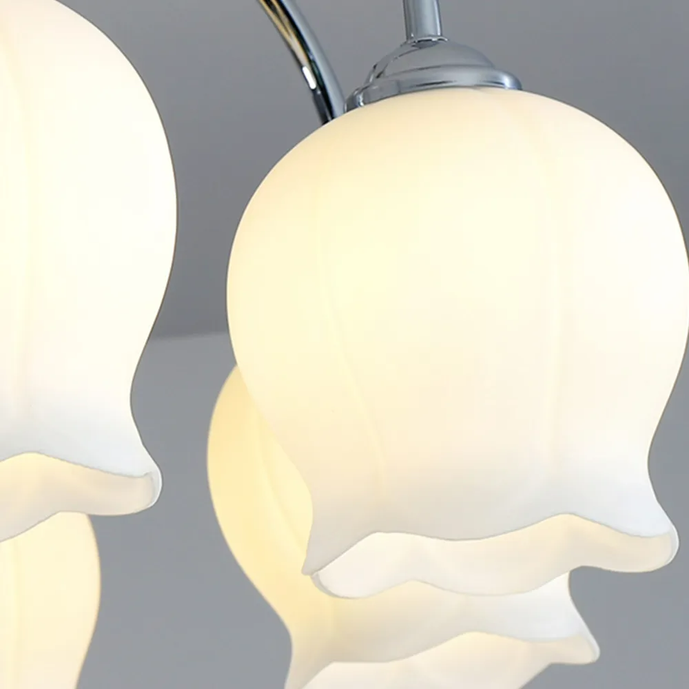 Arisha Industrielle LED Deckenleuchte Glas Schlafzimmer/Wohnzimmer
